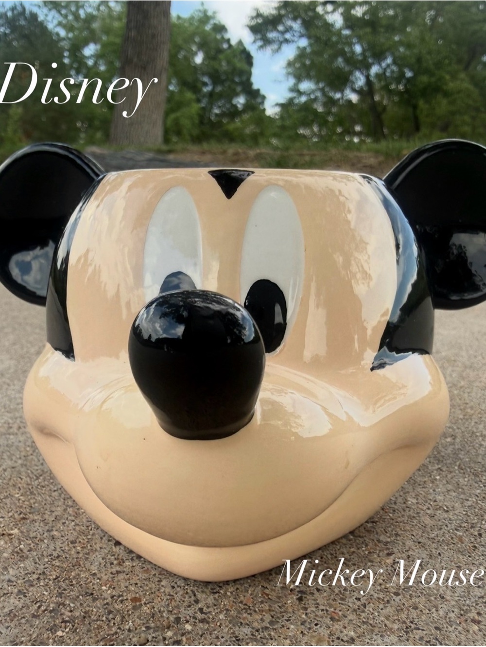 Mickey Mouse Sculpted Ceramic Mug 20oz 3D Character Face Disney